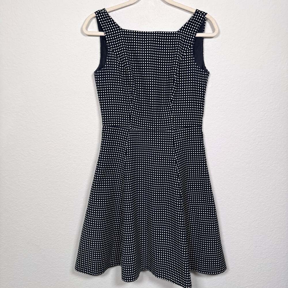 Lauren Ralph Lauren Womens A Line Polka Dot Dress Size 4 Sleeveless Preppy Blue